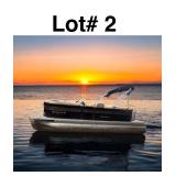 2019 220 Crest C-1 Pontoon with a 75HP Honda Motor