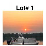 2013 21ft Crest Wave V SLR Pontoon With a 150HP Mercury 4 Stroke Motor