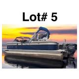 2017 250 Crest Pontoon with a 60HP Mercury Four Stroke Motor