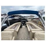 2017 250 Crest Pontoon with a 60HP Mercury Four Stroke Motor