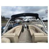 2019 220 Crest C-1 Pontoon with a 75HP Honda Motor