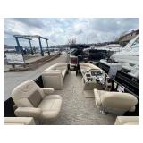 2019 220 Crest C-1 Pontoon with a 75HP Honda Motor