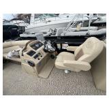 2019 220 Crest C-1 Pontoon with a 75HP Honda Motor