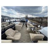 2017 250 Crest Pontoon with a 60 HP Mercury Four Stroke Motor