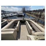 2017 250 Crest Pontoon with a 60 HP Mercury Four Stroke Motor