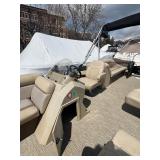 2017 250 Crest Pontoon with a 60 HP Mercury Four Stroke Motor