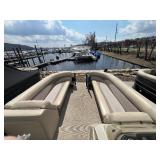 2017 250 Crest Pontoon with a 60HP Mercury Fourstroke Motor