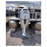 2019 C1 Crest Pontoon with a 75HP Honda Motor