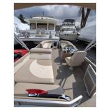 2013 21ft Crest Wave V SLR Pontoon With a 150HP Mercury 4 Stroke Motor