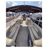 2016 250 Crest Pontoon with a 60HP Mercury Four Stroke Motor