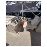 2016 250 Crest Pontoon with a 60HP Mercury Four Stroke Motor