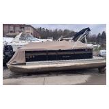 2019 220 Crest C-1 Pontoon with a 75HP Honda Motor