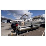 2013 21ft Crest Wave V SLR Pontoon With a 150HP Mercury 4 Stroke Motor