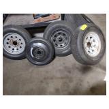 (7) Assorted Spare Tires...