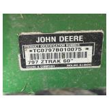 John Deere ZTrak 797 60" Commercial Mower