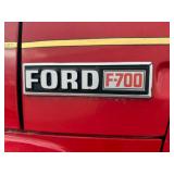 1982 Food F-700 Fire Truck with Front Mount Pump, Auto Hose Reel & Water Tank