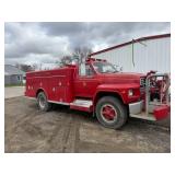 1982 Food F-700 Fire Truck with Front Mount Pump, Auto Hose Reel & Water Tank