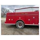 1982 Food F-700 Fire Truck with Front Mount Pump, Auto Hose Reel & Water Tank