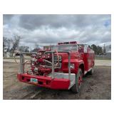 1982 Food F-700 Fire Truck with Front Mount Pump, Auto Hose Reel & Water Tank
