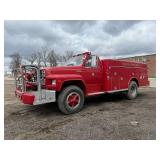1982 Food F-700 Fire Truck with Front Mount Pump, Auto Hose Reel & Water Tank