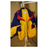Clothes Rolling Rack With Columbia Jackets
