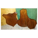 Wood Plaques, Gun Racks (4), Stocks (2)