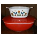 Vintage Pyrex and Vintage Corning Ware