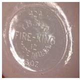 Vintage Fire King, Milk Glass, Currier and Ives.