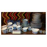 Vintage Currier and Ives Dinner Set.