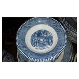 Vintage Currier and Ives Dinner Set.