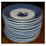 Vintage Currier and Ives Dinner Set.