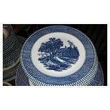 Vintage Currier and Ives Dinner Set.