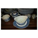 Vintage Currier and Ives Dinner Set.