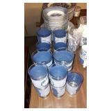 Vintage Currier and Ives Dinner Set.