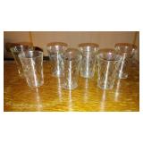 Vintage 1930s Hazel Atles Diamond Pattern Juice Glasses (7).