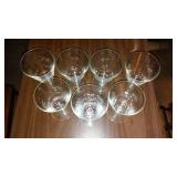 Vintage Stardust Etched Wine Cocktail Glasses (7)