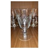 Vintage Stardust Etched Wine Cocktail Glasses (7)