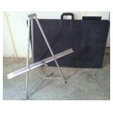 Aluminum Display Easel and Portfolio For Artwork.