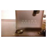 Sears Kenmore Sewing Machine With Chair and Stand.