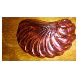 Hazel Atlas Moroccan Amethyst Seashell Swirl Glass Luncheon Plates.