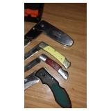 Lansky Knife Sharpening Kit and Knives. (4).