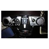 Olympus OM-2 Camera With The Accessories.