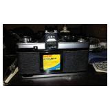 Olympus OM-2 Camera With The Accessories.