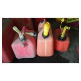 Gas Cans (5), 1-5 Gallon Size.