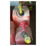 Gas Cans (4). 2.5 and 5 Gal. Size