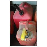 Gas Cans (4). 2.5 and 5 Gal. Size