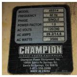 Champion Generator 196 cc.