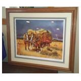 Gary Miller Dakota Harvest Framed Print.
