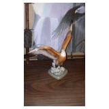 Eagle on Stretched canvas and Figurines (2)