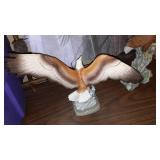 Eagle on Stretched canvas and Figurines (2)